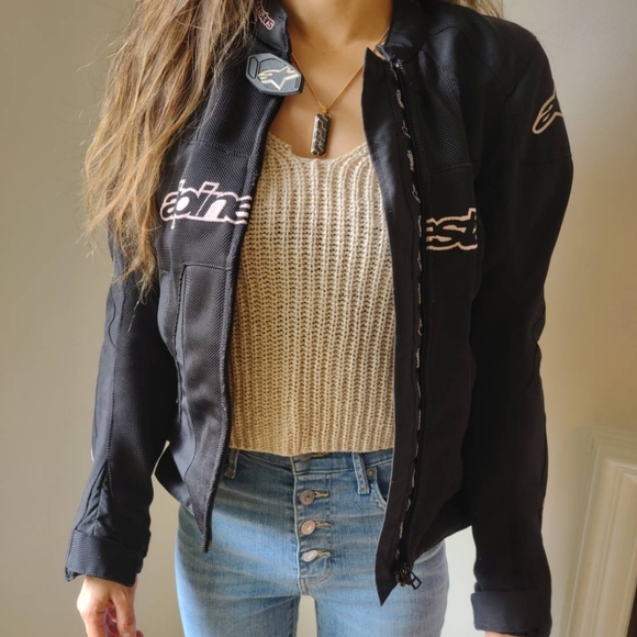 Alpinestars Jackets & Blazers - Alpinestars stella women's motorcycle jacket xs black pink